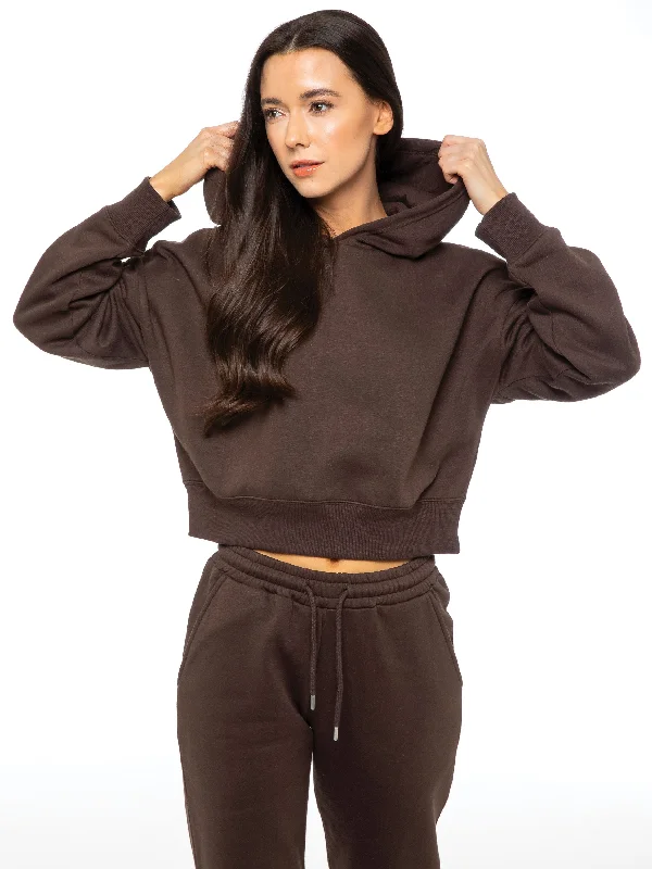 Enzo | Womens Cropped Hoodie Hoodie Sweatshirt Fashion