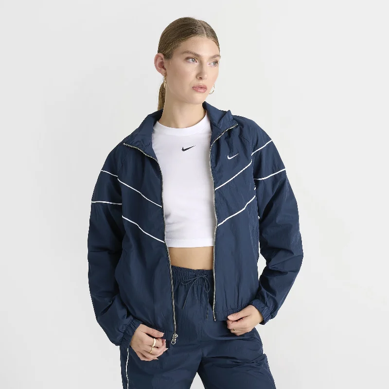 Nike Women's Windrunner UV Protection Woven Full-Zip Jacket Armory Navy / White Women's cycling jackets