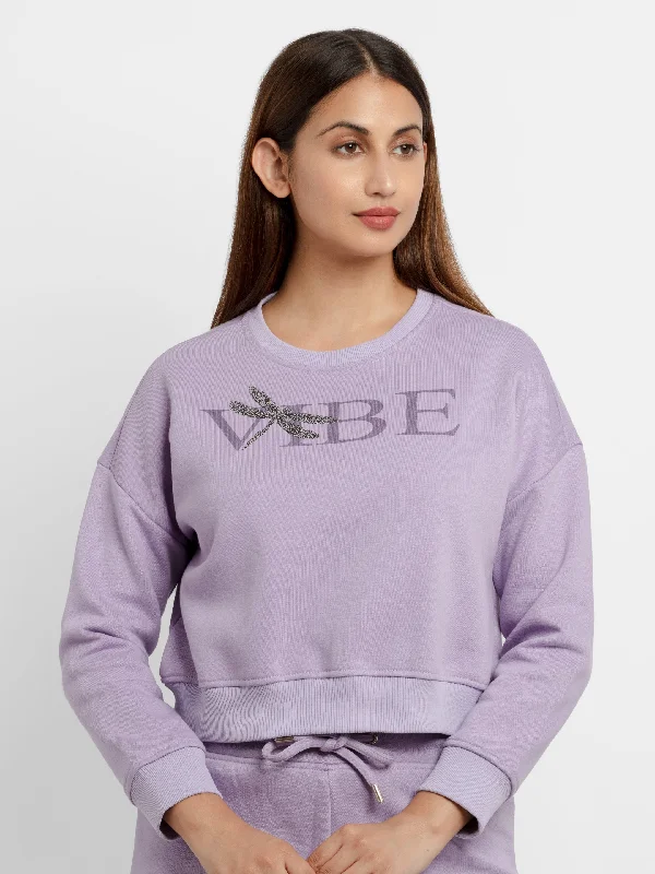 Womens Printed Round Neck Sweatshirt Women’s Hoodie Sweater