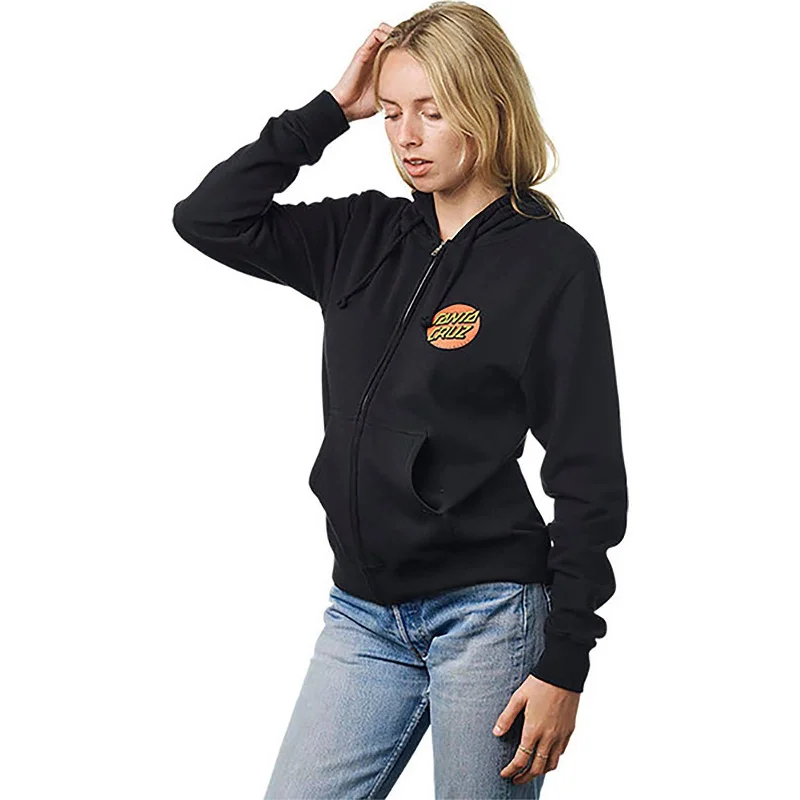 Santa Cruz Classic Dot MW Women's Hoody Zip Sweatshirts (Brand New) Warm Hoodie Sweatshirt