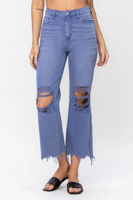 VERVET by Flying Monkey 90"s Vintage Crop Flare Jeans