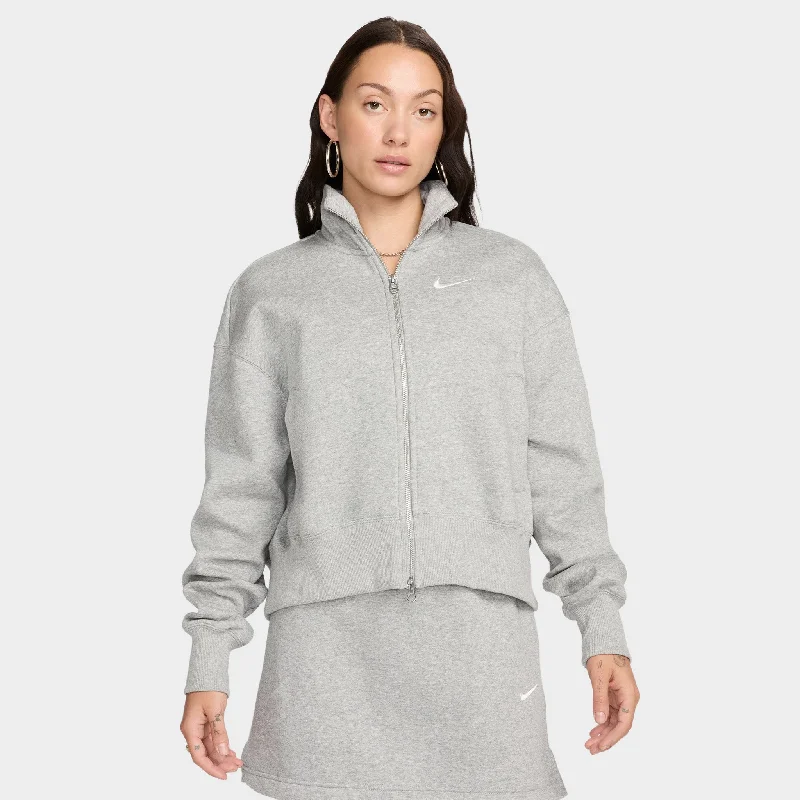 Nike Sportswear Women's Oversized Track Jacket Dark Grey Heather / Sail Women's winter-ready jackets