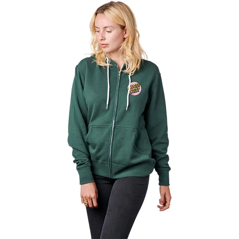 Santa Cruz Other Dot LW Women's Hoody Zip Sweatshirts (Brand New) Graphic Sweatshirts Collection