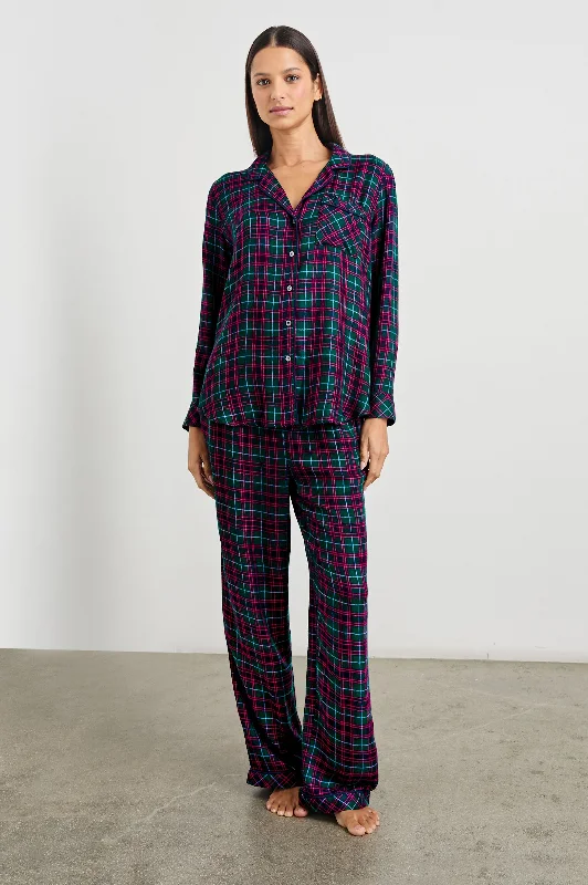 LUNA PAJAMA SET - EVERGREEN FUSCHIA ICE Pajama sets under $50