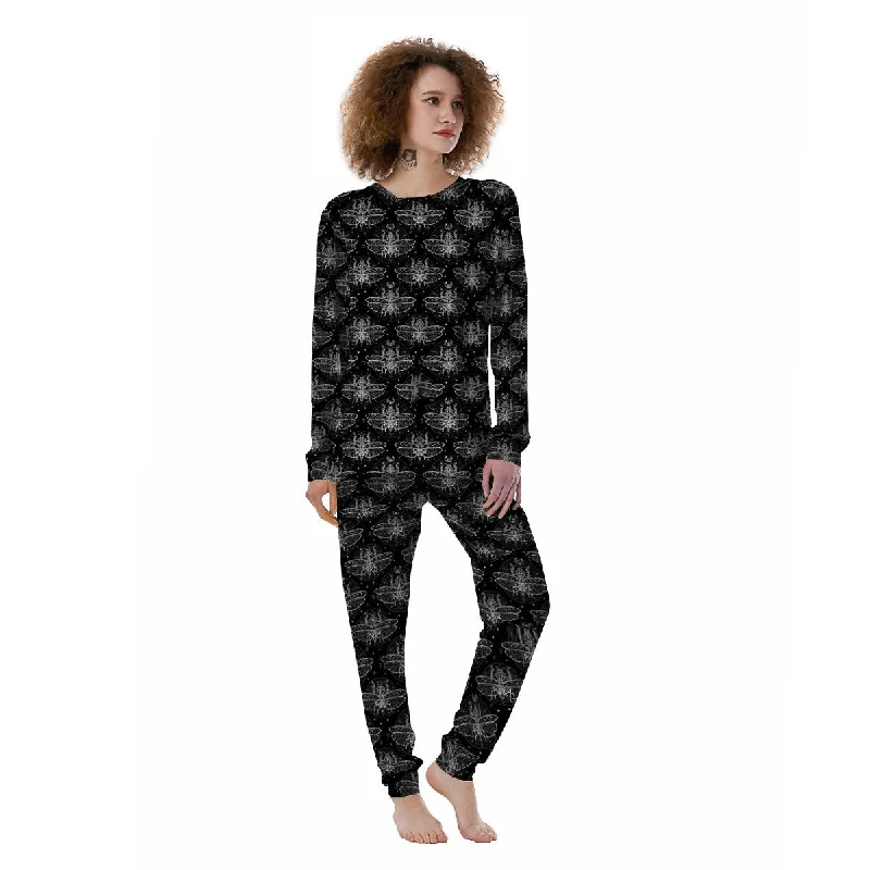 Mantis Animal Print Pattern Women's Pajamas Bamboo pajama sets