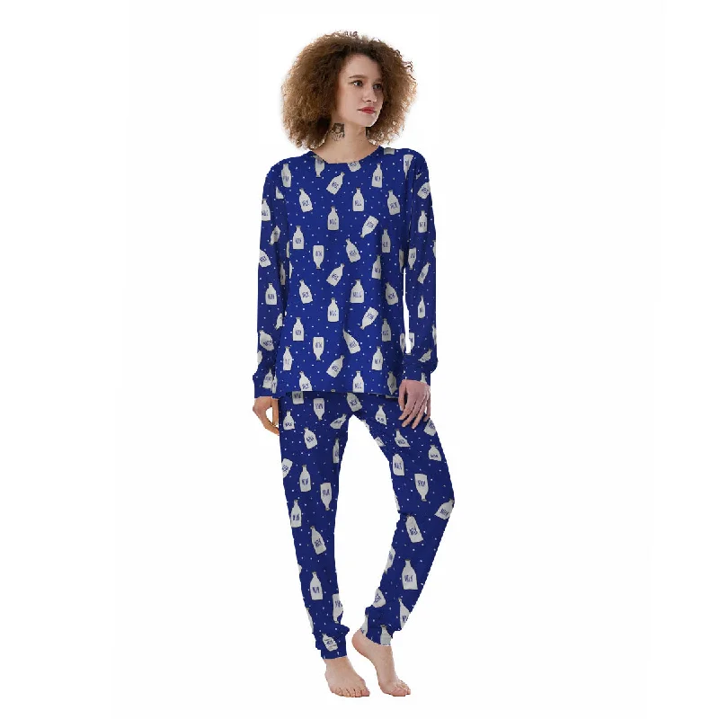 Milk Pattern Print Women's Pajamas Personalized pajama sets