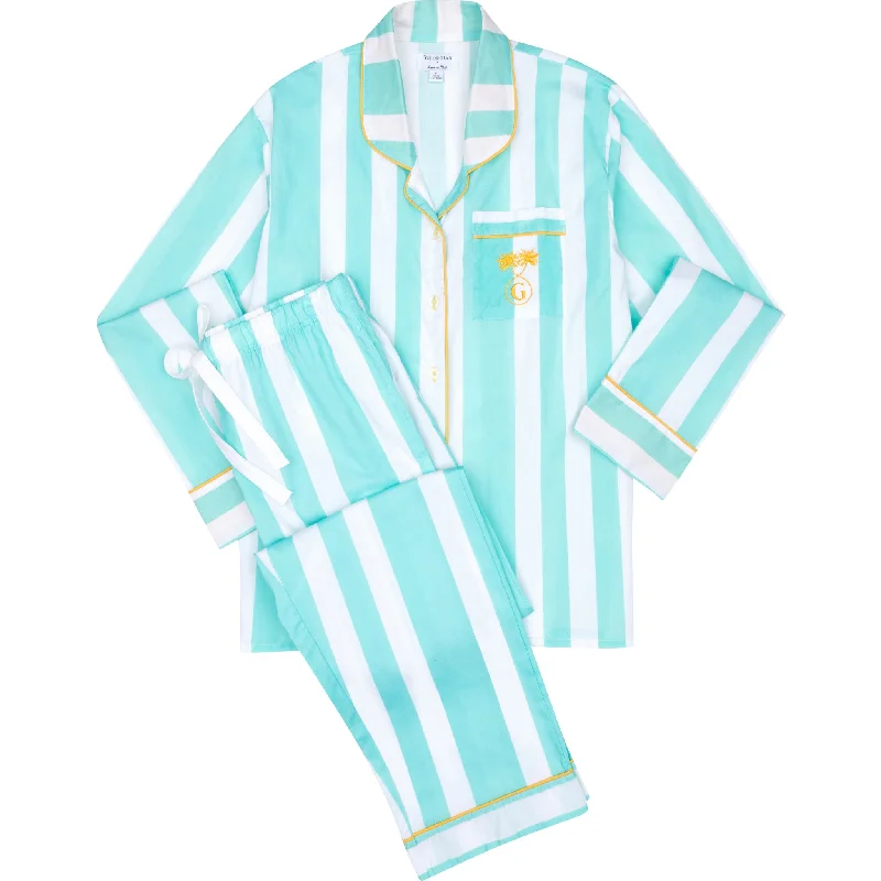 The Georgian Women's Long PJ Set Flannel pajama sets