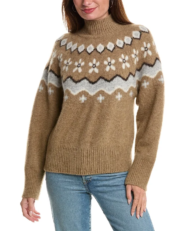 Sandro Turtleneck Alpaca & Wool-Blend Sweater Best sweaters for fall