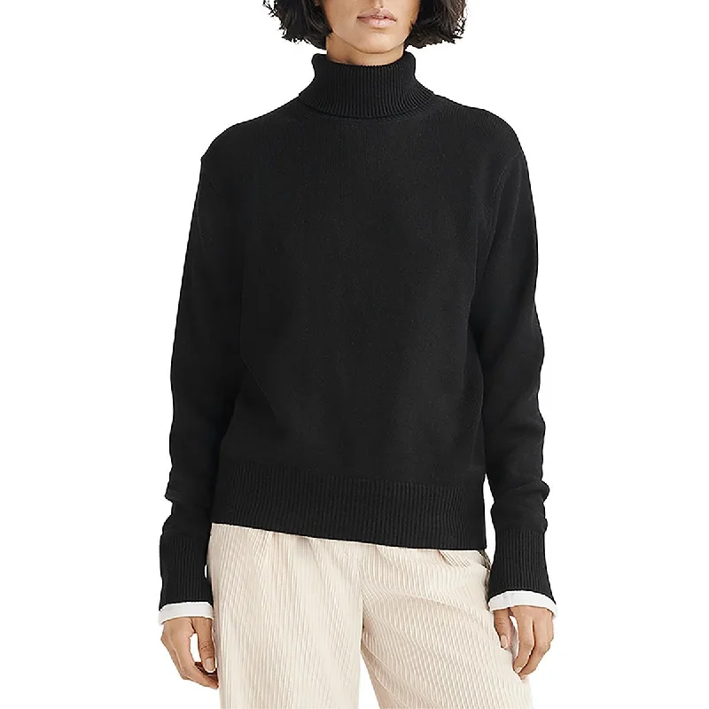 Womens Cashmere Lightweight Turtleneck Sweater Boho-style sweaters