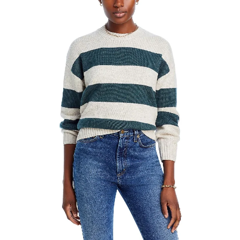 Womens Crewneck Striped Pullover Sweater North Face sweaters