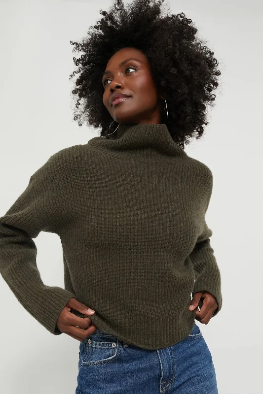 Canopy Olive Heather Pullover Expensive sweaters