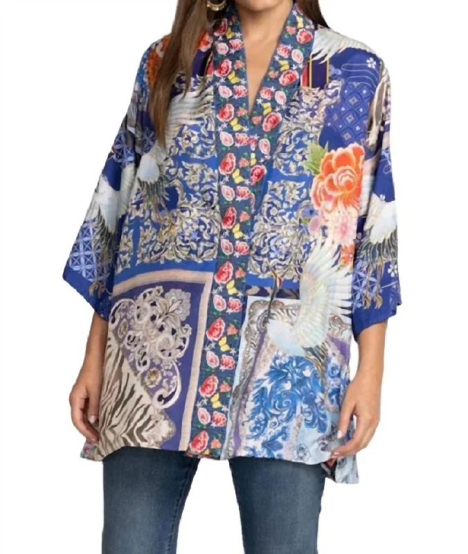 Narniay Reversible Kimono In Multi Fall sweaters