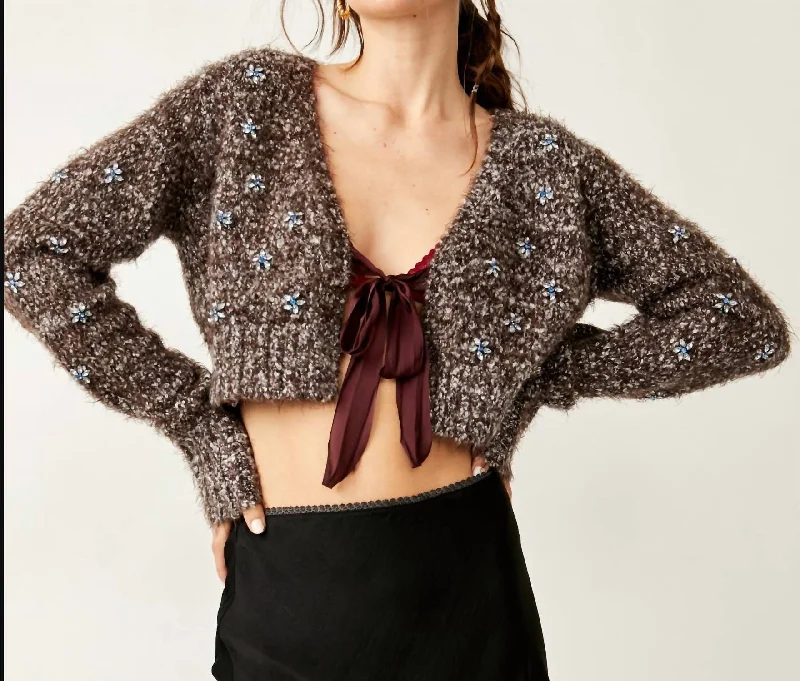 Twinkle Cardi In Hot Fudge Combo Best sweaters for casual wear