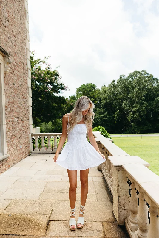 Confidence Is Key Mini Dress - White Goth mini dresses