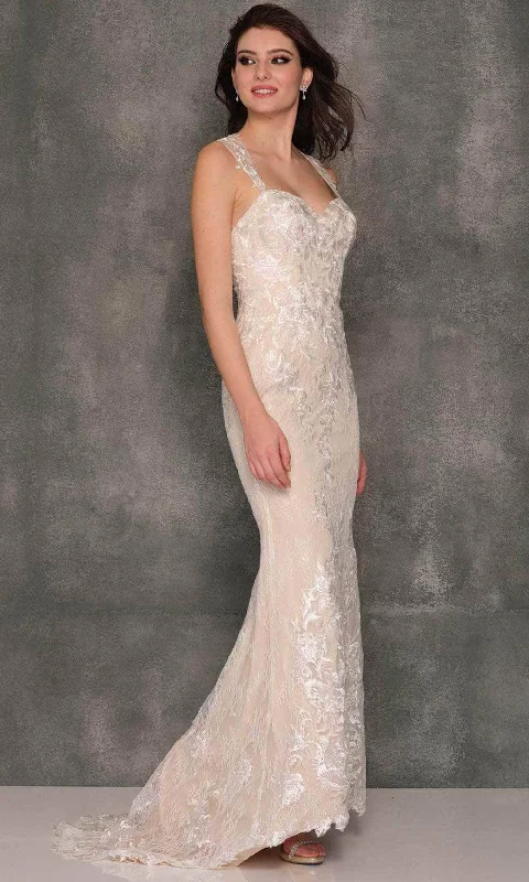 Dave & Johnny Bridal A10451 - Fitted Sweetheart Bridal Gown Beautiful Lace Gown