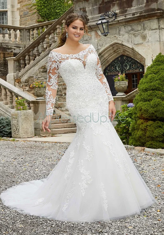 Julietta - Sasha - 3285 - Cheron's Bridal, Wedding Gown Lace Sleeveless Dress