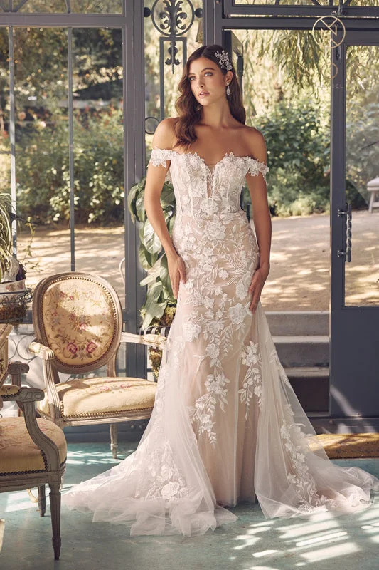 Nox Anabel JE974: Captivating Bridal Gown for Sophisticated Sensuality Elegant Lace Gown