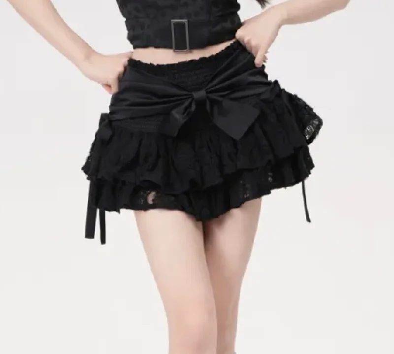 y2k Kawaii babe lace skirt Elegant evening unclassified skirts