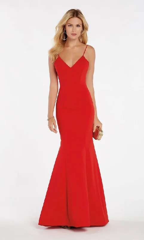 Alyce Paris - 60293 Sleeveless V Neck Jersey Mermaid Gown - 1 pc Royal in Size 2 Available Forever 21 party dresses