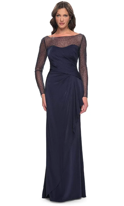 La Femme 30808 - Long Sleeve Illusion Bateau Neck Formal Dress H&M maxi dresses