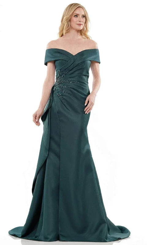 Marsoni by Colors MV1235 - Off Shoulder Ruched Formal Gown Women's party dresses