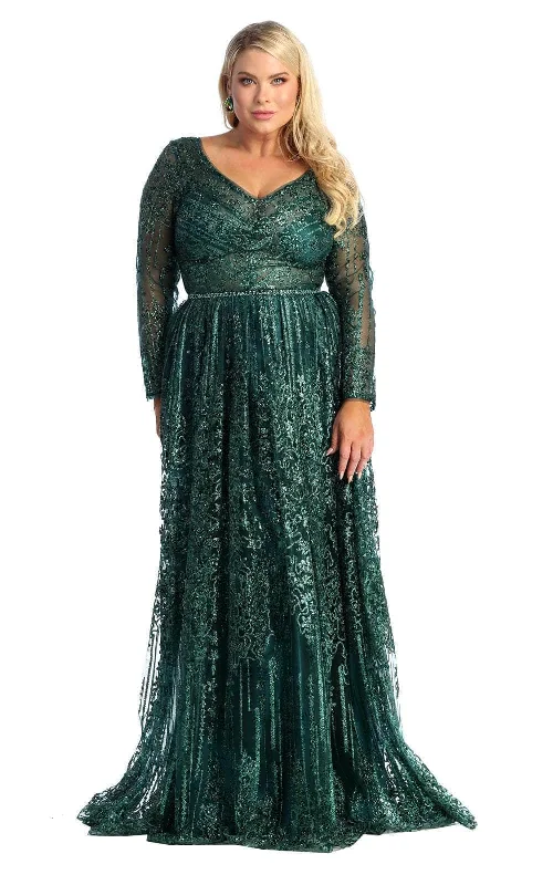 May Queen - Long Sleeve Embellished Formal Dress RQ7920B Must-have maxi dresses for this season