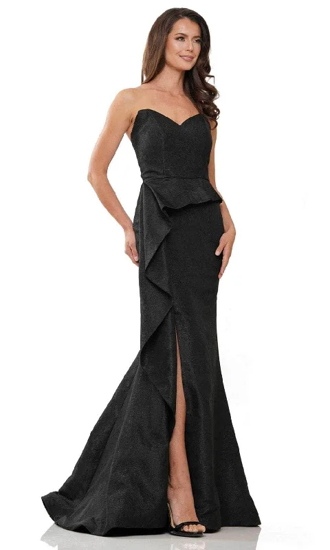 Rina Di Montella RD2936 - Strapless Side Ruffle Evening Gown Men's party outfits