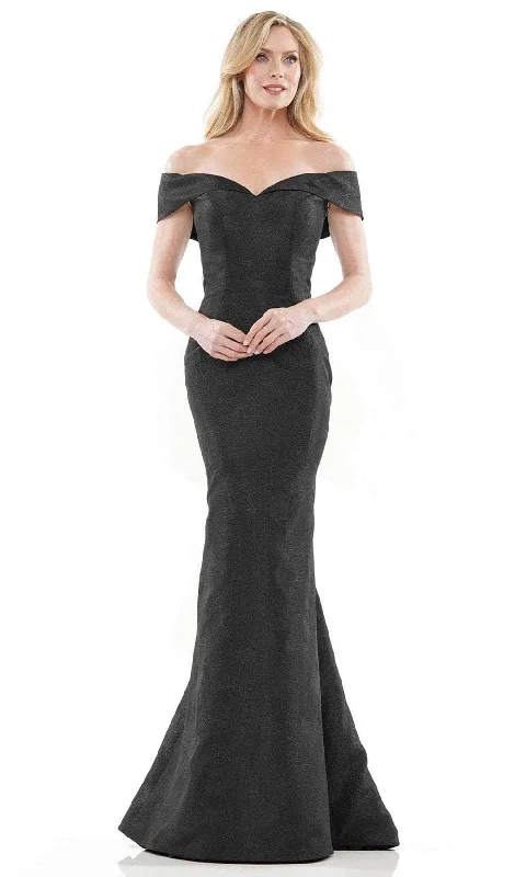 Rina Di Montella RD2937 - Cap Sleeve Jacquard Formal Gown Comfortable party dresses for all-night wear