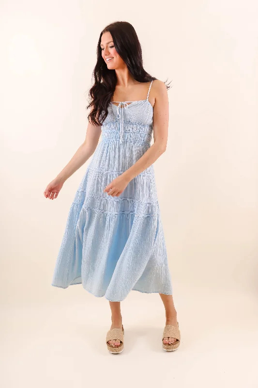 What A Rush Midi Dress-Light Blue Edgy midi dresses