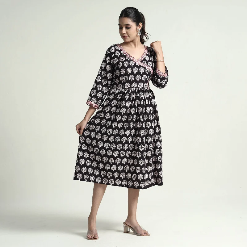 Bagh Block Printed Cotton Dress Boho floral dresses