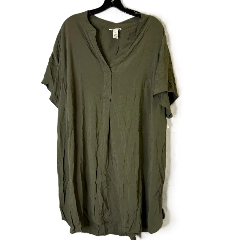 Dress Casual Short By H&m In Green, Size: Xxl Mini Skirt with Bow