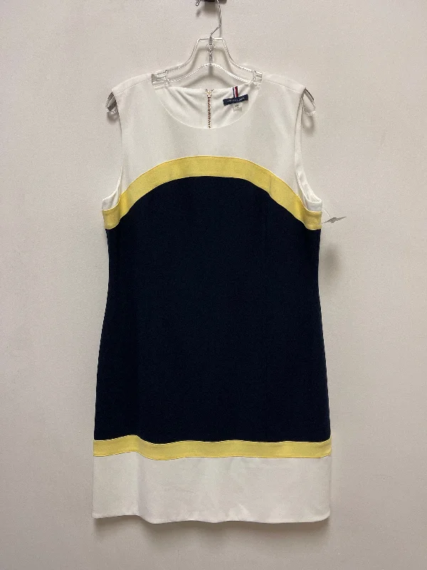 Dress Casual Short By Tommy Hilfiger In Blue & White, Size: 1x Mini Skirt Vibes