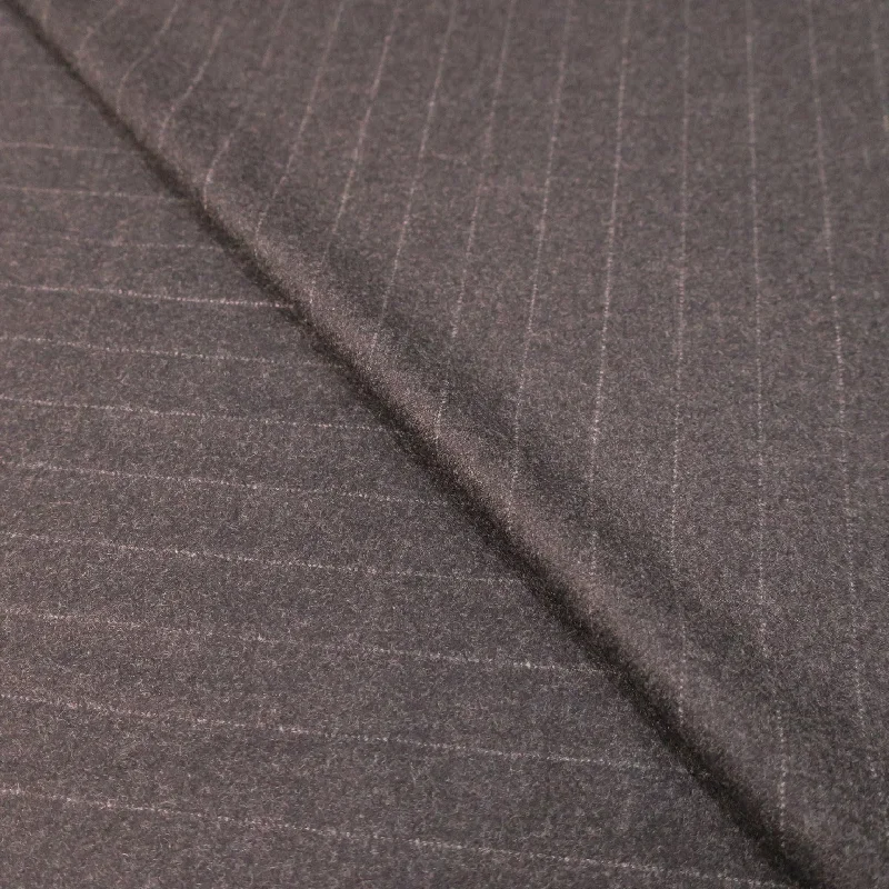 2 YDS Charcoal and White Striped Loro Piana Cashmere and Wool Suiting Fabric Date night unclassified dresses