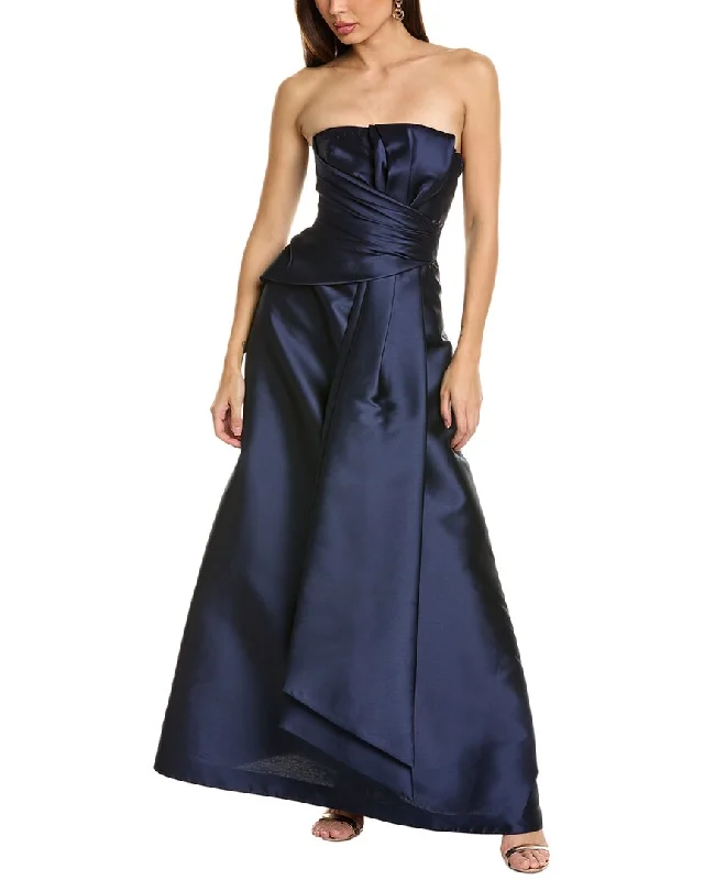 Alberta Ferretti Silk-Blend A-Line Gown Fashionable unclassified dresses