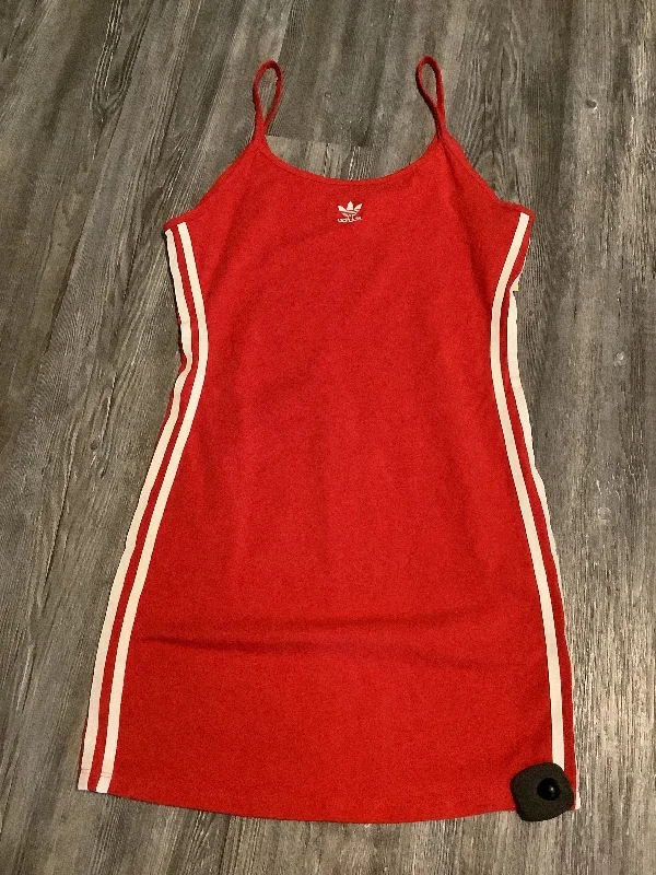 Athletic Dress By Adidas In Red, Size: L Plus size unclassified dresses