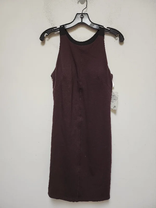 Athletic Dress By Athleta In Purple, Size: Xs Color block unclassified dresses