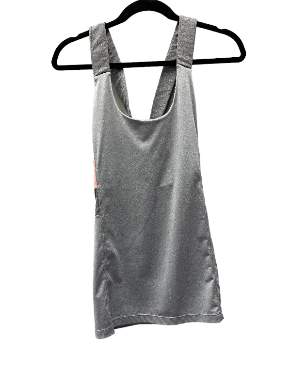 Athletic Dress By Mpg In Grey & Pink, Size: L Monochrome unclassified dresses