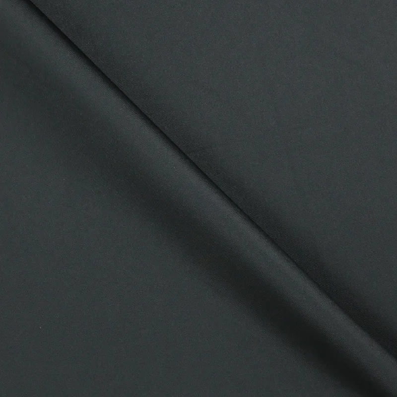 Black Solid Mikado Fabric Satin unclassified dresses