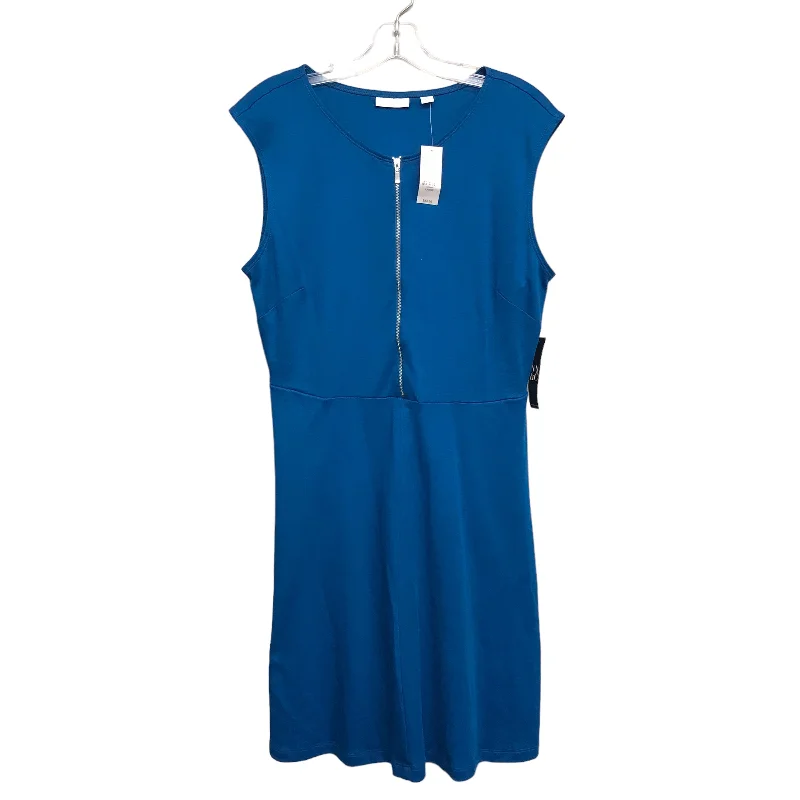 BLUE DRESS WORK by NEW YORK AND CO Size:L Casual chic unclassified dresses