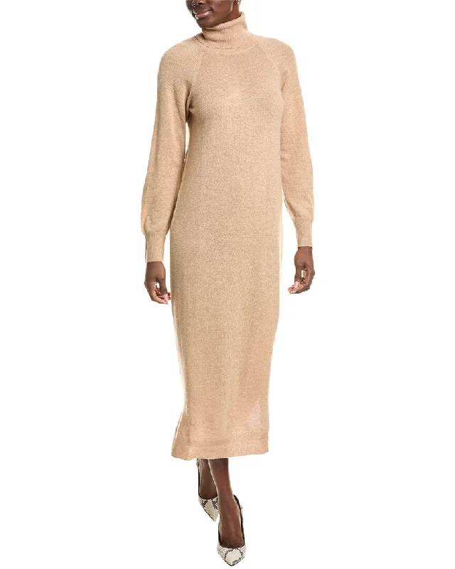 Brodie Cashmere Wool & Cashmere-Blend Luxe Roll Neck Dress Travel unclassified dresses