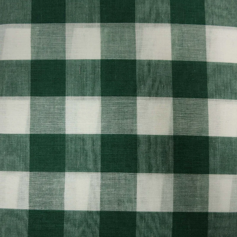 Cardic Green and White Gingham Cotton Blended Broadcloth Elegant evening unclassified dresses