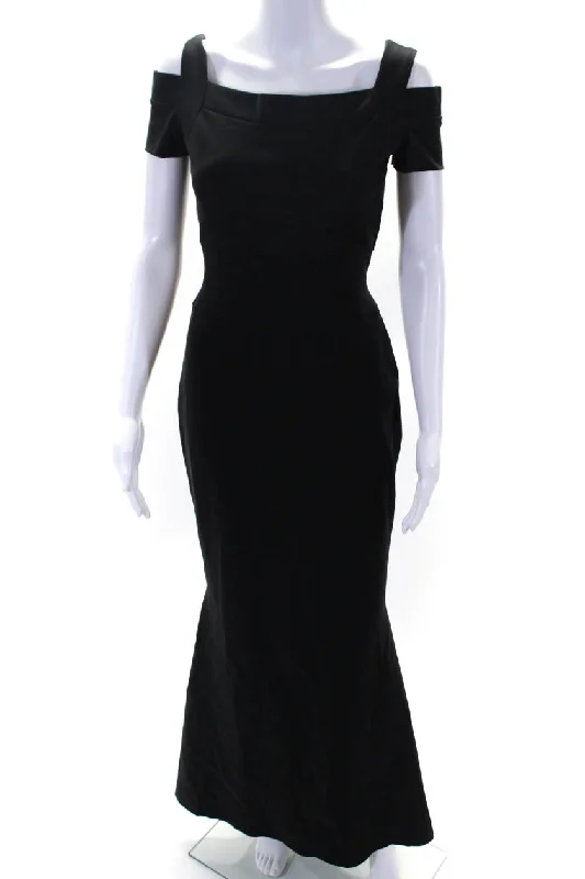 Chiara Boni La Petite Robe Womens Black Jenna Gown Black Petite unclassified dresses