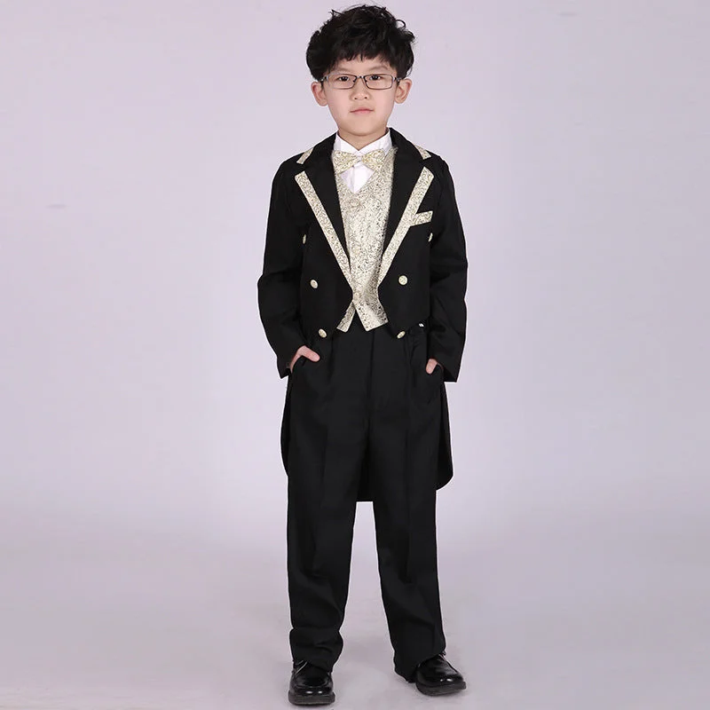 Children Swallowtail Dresses Of Bride Fellow Kids Boys School Uniform Beaded unclassified dresses