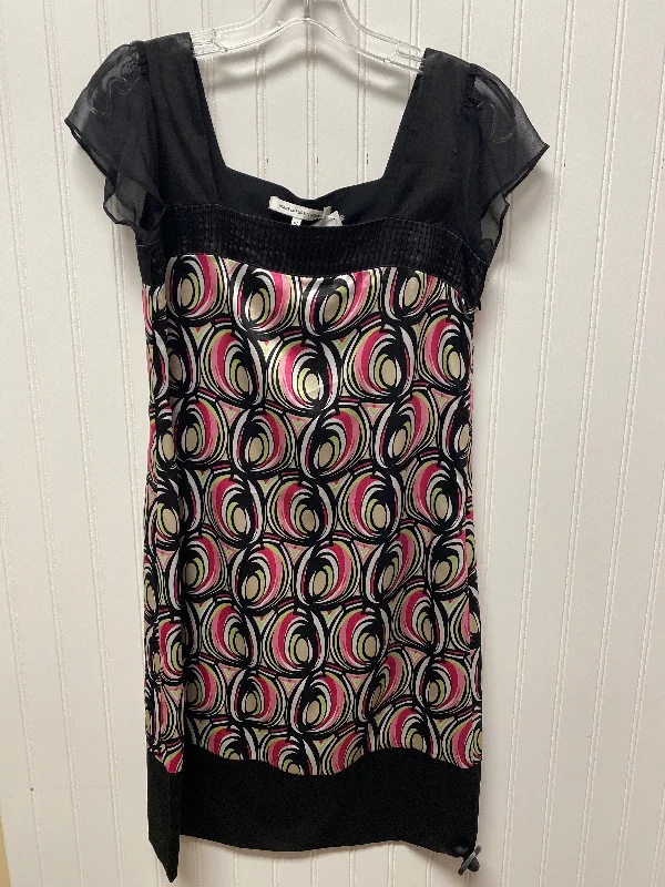 Dress Designer By Diane Von Furstenberg In Black & Pink, Size: M Women's unclassified dresses