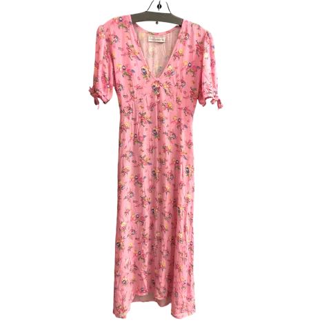 Dress Designer By Faithfull The Brand In Pink, Size: 6 Boho unclassified dresses