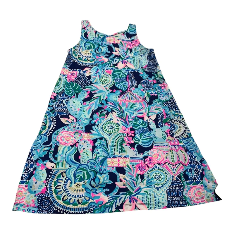 Dress Designer By Lilly Pulitzer In Blue & Pink, Size: Xxs Fall unclassified dresses