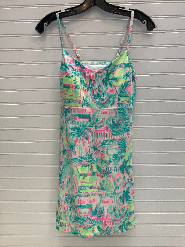 Dress Designer By Lilly Pulitzer In Multi-colored, Size: S Long sleeve unclassified dresses