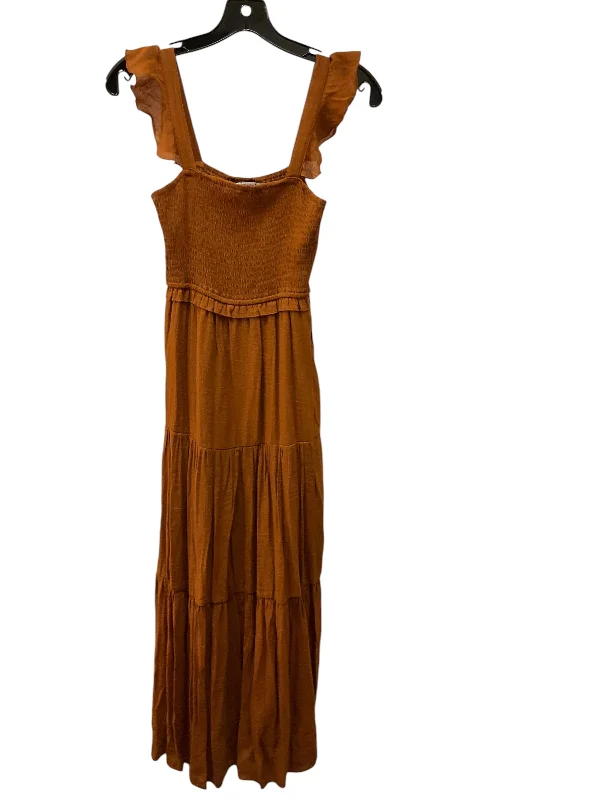 Dress Designer By Nanette Lepore In Rust, Size: Xs Velvet unclassified dresses