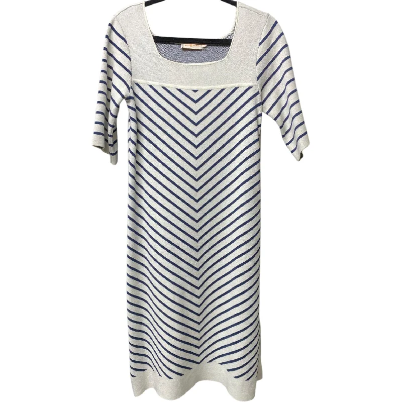 Dress Designer By Tory Burch In Striped Pattern, Size: M Popular unclassified dresses