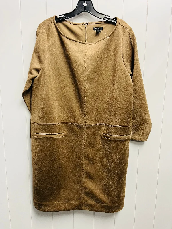 Dress Work By Ann Taylor In Tan, Size: 12p Beach unclassified dresses